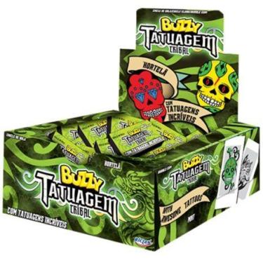 Imagem de Chiclete Buzzy Tribal Hortelã 400g - Riclan