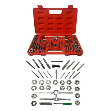 Imagem de 2X Jogo Macho E Tarracha Maleta 40 Peças Lee Tools