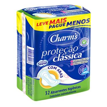 Imagem de Absorvente Feminino Proteção Clássica Fluxo Leve com Abas, Charm's