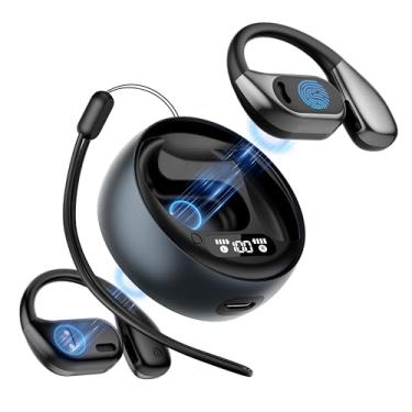 Imagem de diujzld Fones de ouvido de tradução AI, OWS Tradução em Tempo Real Tradutor de Idiomas Fone de Ouvido Um ano Dispositivo de Tradução de Assinatura Gratuita com Tecnologia 144 idiomas e 8 pacotes