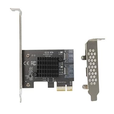 Imagem de Zhjvihx PCIE SATA 3.0 Controller Card, PCIE Rápido Estável para Placa Adaptador SATA para Expansão