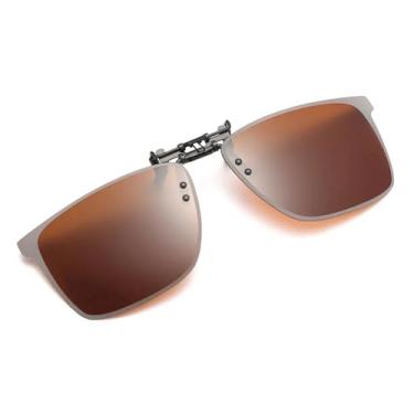 Imagem de Óculos de visão noturna polarizados com clipe e proteção UV para ciclismo, direção e equitação, óculos de sol para homens e mulheres, 2,13,9 * 4,4 cm