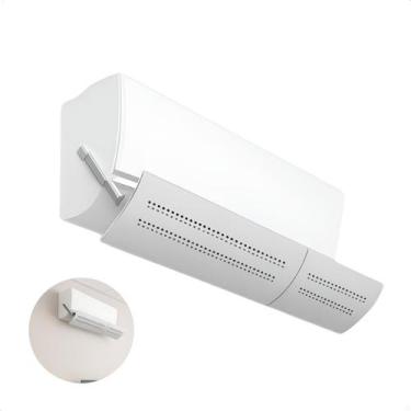 Imagem de Direcionador De Ar Condicionado Defletor Ajustável Branco Residências 