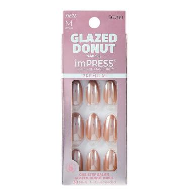 Imagem de Unha Postiça Impress Premium Glazed Donut Chocolate 30 unidades