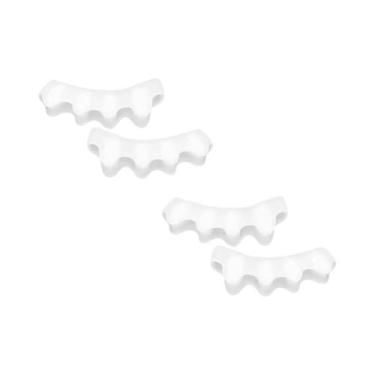Imagem de Separadores De Dedos De Silicone Corretor De Joanetes Espalhadores De 