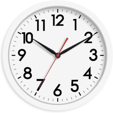 Imagem de Relógio de parede AKCISOT 30cm Silent Non-Ticking, operado por bateria