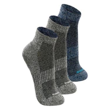 Imagem de Kit com 3 Pares de Meias Antiderrapante Pilates Lupo 3310-003 Colorido