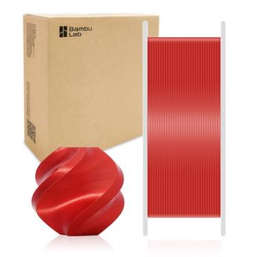 Imagem de Bamboo Original PLA Silk+ Filamento Textura de Seda Brilhante, Brilhante, Forte Ligação Interlayer para Bambu Lab A1/A1 MINI/X1/X1C/P1P/P1S/AMS. Alta Velocidade de 1,75 mm e Impressão Fácil com RFID 1