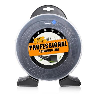 Imagem de Neowah Linha de aparador de diamante negro de 77 m, substituição para Echo 330095073, serve para grama média a pesada e ervas daninhas