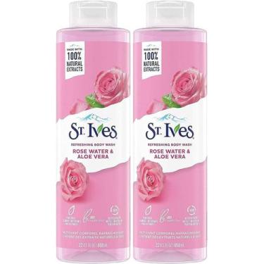 Imagem de Sabonete líquido St. Ives com água de rosas e aloe vera 650 ml (pacote