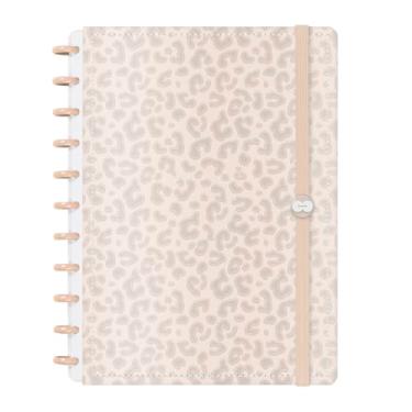 Imagem de Caderno De Disco Iscool Inteligente G Natural Fashion Onça Bege