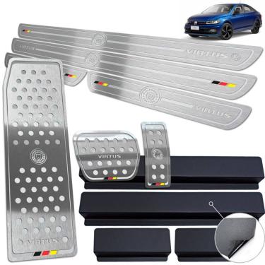 Imagem de Descanso Pedaleira Auto Soleira Prata BR Virtus Wolfsburg Ed