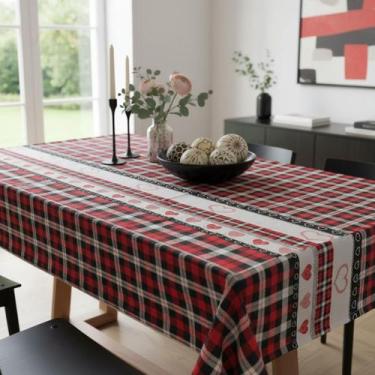 Imagem de Toalha de mesa térmica e impermeável para 4 ou 6 cadeiras - Genérica, 