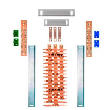 Imagem de Kit Barramento Trifásico 225A para 34 Circuitos - Zathura