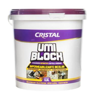 Imagem de UMI BLOCK Impermeabilizante Cristal 3,6 L  Proteção Incolor para Lajes