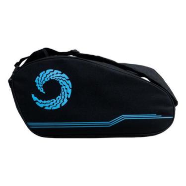 Imagem de Raqueteira Padel e Beach Tennis Compass Preta e Azul