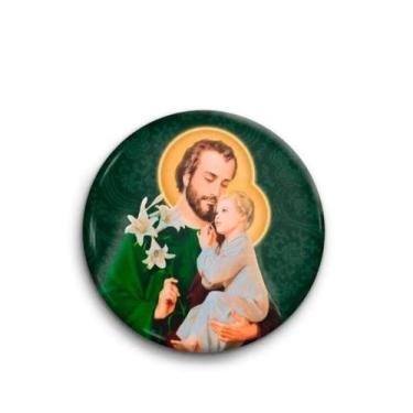 Imagem de Boton São José Alumínio Broche Alfinete - Zanato