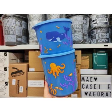 Imagem de Kit 2 Peças Refri Line Redondo Mar - Tupperware Importado