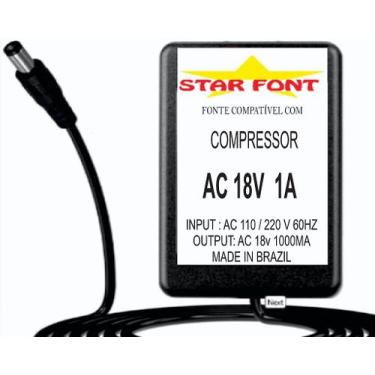 Imagem de Fonte AC 18VAC 1A para Processador Compressor Equalizador DBX - Bivolt