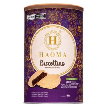Imagem de Biscottino de Chocolate Branco Haoma Linha Stevia | 168g-Unissex