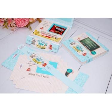 Imagem de Lembrancinha Dia Dos Professores Caixinha para Talento E Prestigio Pegue e Monte (5 Unidades Rosa)