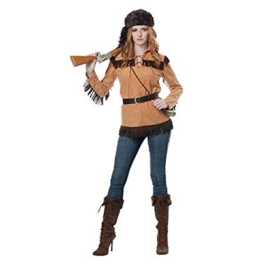 Imagem de Fantasia feminina Frontier, Marrom, M