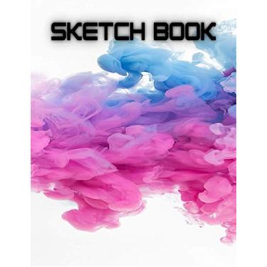 Imagem de Sketchbook: 8. 5 X 11 inches 120 pages large lined and blank notbook