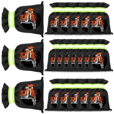 Imagem de SATINIOR Pacote com 20 capas de torneira externa para inverno 20 x 15 cm meias de cobertura de torneira de jardim com tiras refletivas isolamento de tubo de proteção contra congelamento de inverno