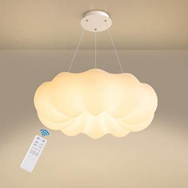 Imagem de Lustres modernos, luminárias pendentes de LED reguláveis com controle remoto, iluminação pendente ajustável em altura, lustre de LED para sala de estar, sala de jantar, quarto, cozinha, lumi