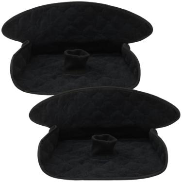 Imagem de Pacote com 2 protetores de assento de carro infantis para treinamento de banheiro, impermeável, forro de assento de carro, proteção contra vazamento, forro de assento de veículo para cadeira (preto)