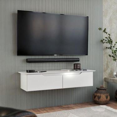 Imagem de Rack Aparador Suspenso Branco - EJ Móveis