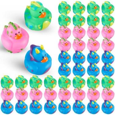Imagem de Rubber Ducks Deekin Dinosaur Style, 5 cm, 24 unidades, presente para c