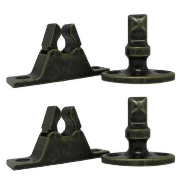 Imagem de Kit 2 Prendedor Trava Portas Universal De Chão Colonial Aço