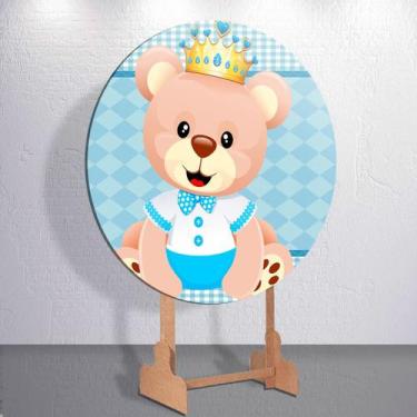 Imagem de Capas Painel Grande e Mini Painel Redondo Festa Infantil Ursinho Menin