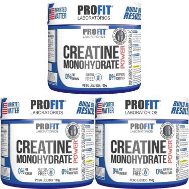 Imagem de Kit 3X Creatine Monohydrate Power - 150g Sem Sabor - Profit-Masculino
