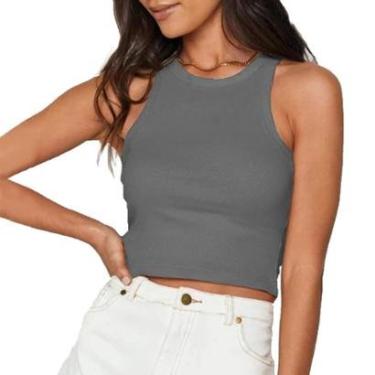 Imagem de Cropped Regata Feminina Blusa Leve Para Verão-Feminino