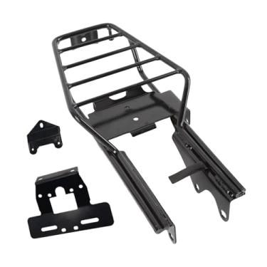 Imagem de Akozon Rack Traseiro Cromado para Bagagem, Suporte de Carga, Prateleira de Armazenamento Traseiro para Bicicletas Monkey Z50 Z50J Z50A (BLACK)