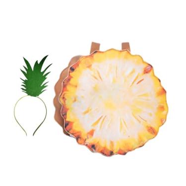 Imagem de simhoa Fantasia de frutas fatiadas, comida criativa, fantasia de Halloween para apresentação de carnaval, Crianças Abacaxi