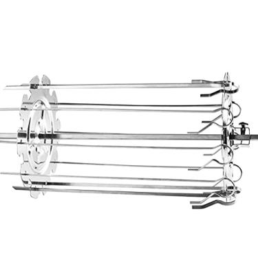 Imagem de GLOGLOW Torrador de Gaiola para Churrasqueira, Espetos de Espetinho de Aço Inoxidável Rack de 20 Cm para Churrasco Rotisserie Gaiola de Agulha para Forno Fabricante de Kebab Entusiastas de Grelhados