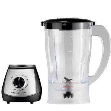 Imagem de Copo de Substituição Para Liquidificador Compatível com Mondial Premium/Vitamaxis 1,5L Transparente Tampa Preta