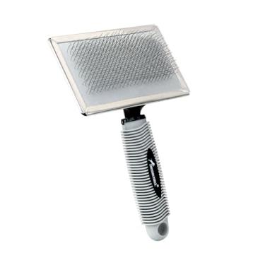 Imagem de Rasqueadeira Emborrachada GermanHart Tamanho G para Cães, Cinza, Grande