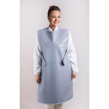 Imagem de Avental de Borracha Plumbífera Profissional Cirúrgico Adulto tiras cru