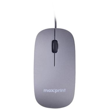 Imagem de Maxprint Mouse Surface Cinza Com Fio, 1200 DPI, USB 2.0, Para Computador e Notebook