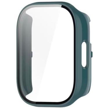 Imagem de Case Capa Capinha Com Película De Proteção Compatível Com Xiaomi Redmi Watch 5 Lite (Verde)