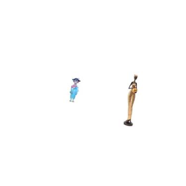 Imagem de Fenteer Estatueta de Boneca Gueixa Kabuki Asiática E Escultura de Tribal Africana para Decoração de Quarto, Casa de Bonecas, Mesa Ou Acessórios de