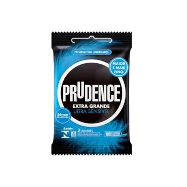 Imagem de Preservativo Prudence Extra Grande Sensível - 3 unidades