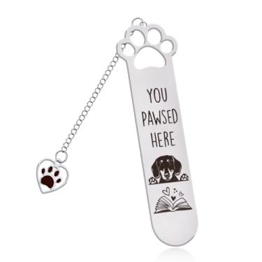 Imagem de Marcador de livro para dono de cachorro Dachshund, presente de aniversário e Natal para mulheres, homens, para amantes de livros para Dachshund, cachorro, pai, mãe, presentes para filha, filho, neta