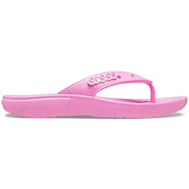 Imagem de Crocs Chinelo clássico unissex adulto masculino e feminino, Rosa taffy, 12 Women/10 Men