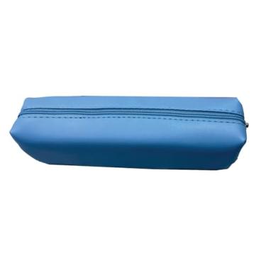 Imagem de Estojo Escolar VMP Candy Color PU Azul Claro – 01 Compartimento com Zíper Reforçado - Ideal para Canetas, Lápis e Acessórios Escolares