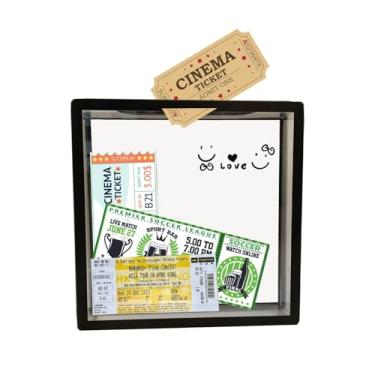 Imagem de Travel Adventure Archive Memory Ticket Stub Shadow Box Display Frame with Slot On Top for Lover